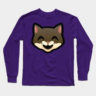 Brown Kitty With White Chin Long Sleeve T-Shirt